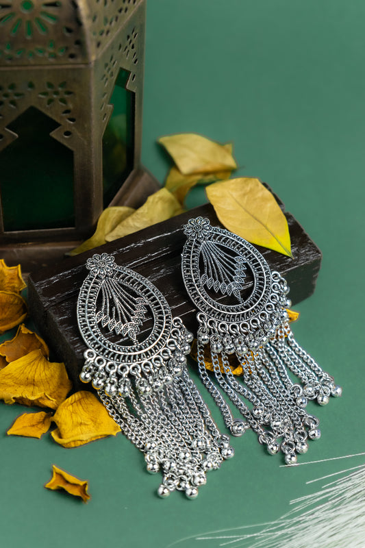TrinayJewellers | Kuhu Fashion Silver Plated Earrings for Women